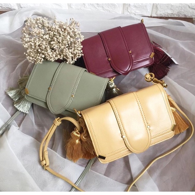 Charles and keith bag Original CNK double tassel