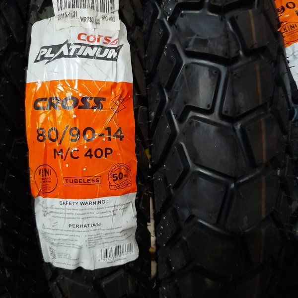 Ban motor matic Corsa Cross S 80 90 14 platinum tubeless beat mio vario