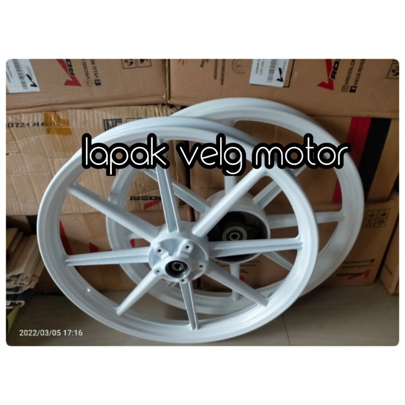 velg racing palang 8 Supra x lama, Supra fit lama depan lubang baut cakram 5 UK 140/160x17