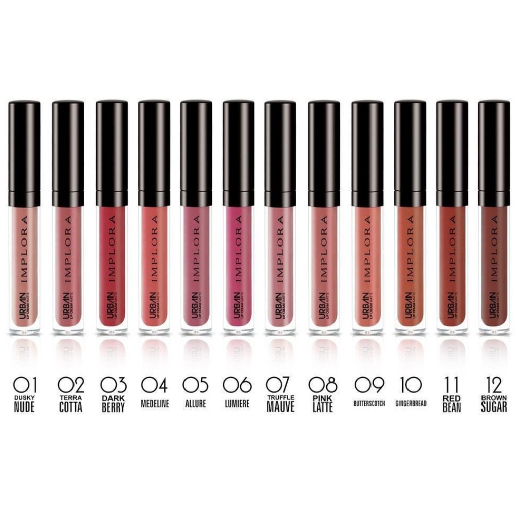 IMPLORA Urban Lip Cream Matte ( Lipcream Lipstick Lipstik)