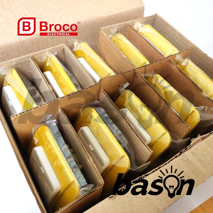 BROCO Galleo Gold / Emas G161 | Saklar 1 Gang 1 Way Switch