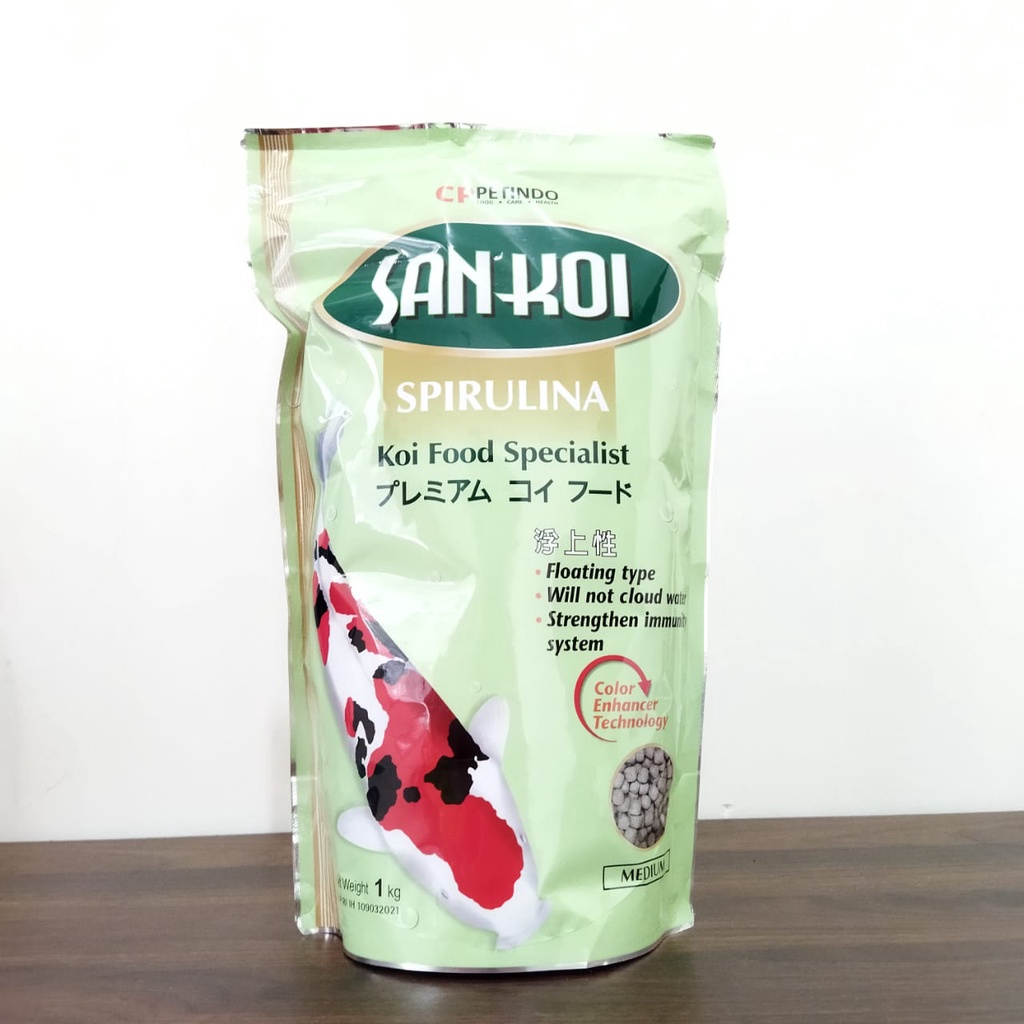 SANKOI MEDIUM 1kg Makanan Ikan Sankoi Spriluna 1kg Freshpack