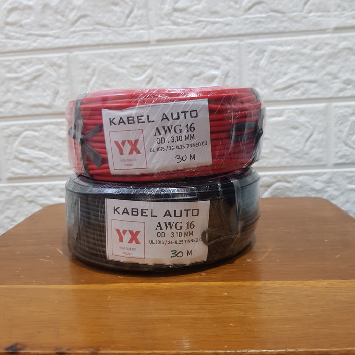 AWG 16 PVC TINNED CU 30 Meter - Hitam Termurah