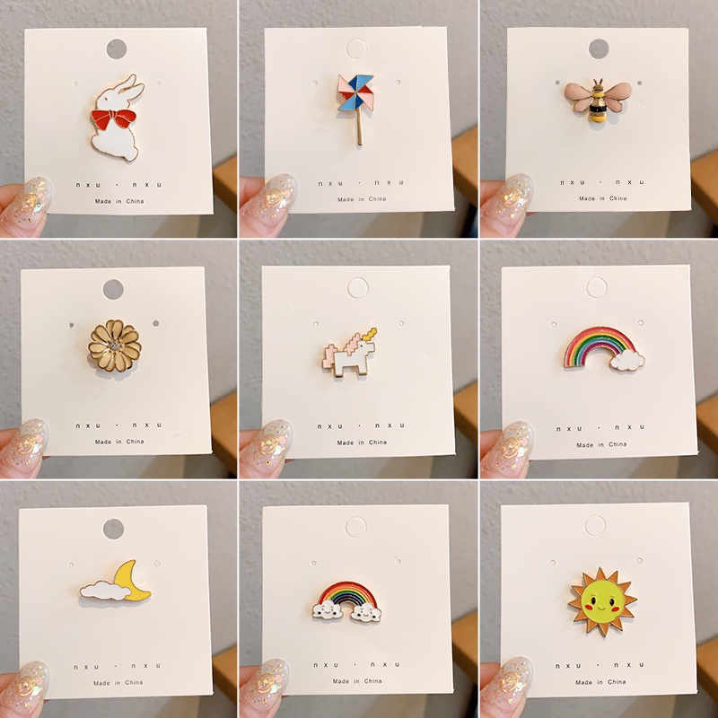 Pin Bros Desain Kartun Lucu Gaya Korea Untuk Aksesoris Perhiasan