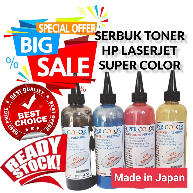 PROMO SERBUK TONER UNIVERSAL HP  LASERJET WARNA