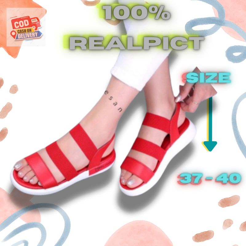 Sandal Sendal Wedges Kondangan Pesta Wanita  Empuk Terbaru US 118