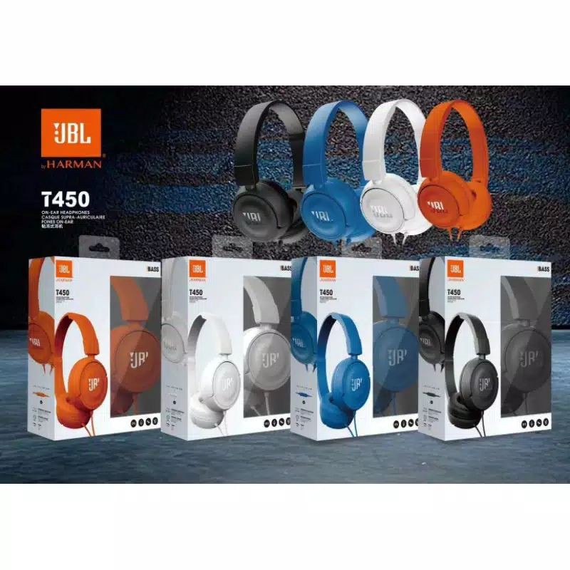 HEADSET JBL T450 - HEADPHONE BANDO JBL T450 SUPER EXTRA BASS JBL T450 - BC