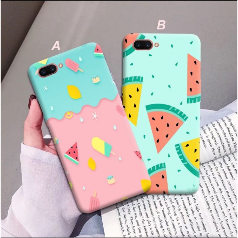 Softcase Watermellon Art Case For Oppo Samsung Xiaomi Realme Vivo