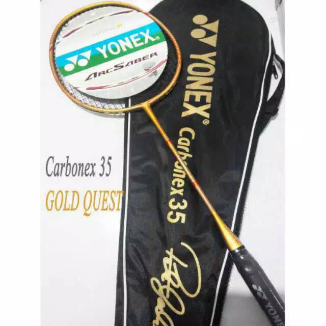 Raket Badminton Yonex Carbonex 35 Extended BLACK & GOLD