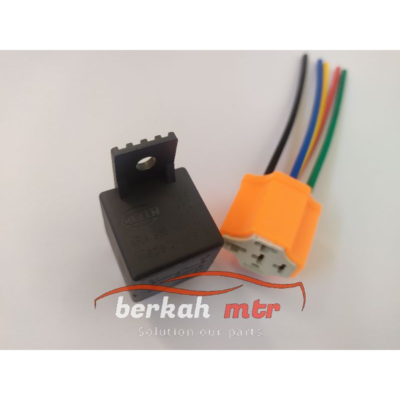 Jual PAKET RELAY KLAKSON HELLA 12V / BOSCH 12V K4 + SOCKET Shopee