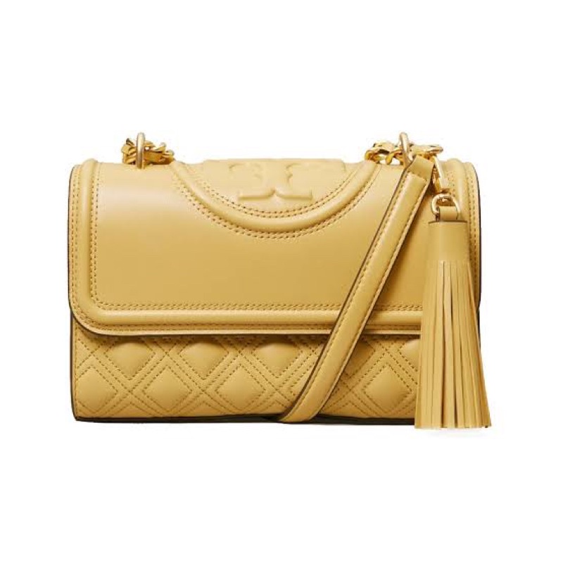 tory burch tb fleming small beeswax convertible shoulder bag