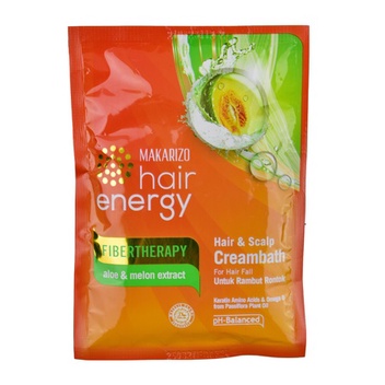 KRIM PELEMBAB RAMBUT CREAMBATH MAKARIZO HAIR ENERGY 60 GR SACHET RAMBUT RUSAK KERING KERITING RONTOK-2