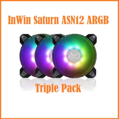 InWin Saturn ASN12 ARGB Fan - 120mm RGB Case Fan (Triple Pack)