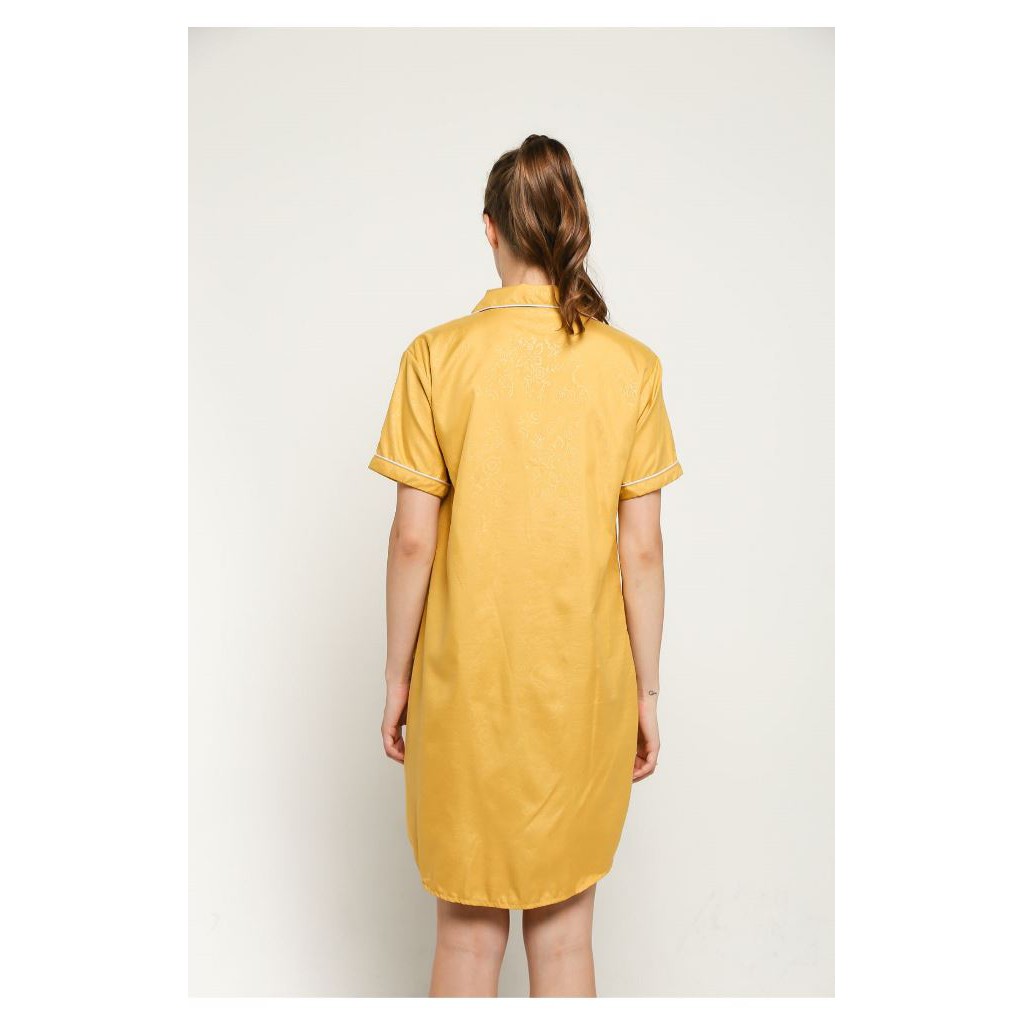FortKlass MIX PP DST Satin Embos Baju Tidur Daster Wanita Lengan Pendek Sleepwear Saten-3