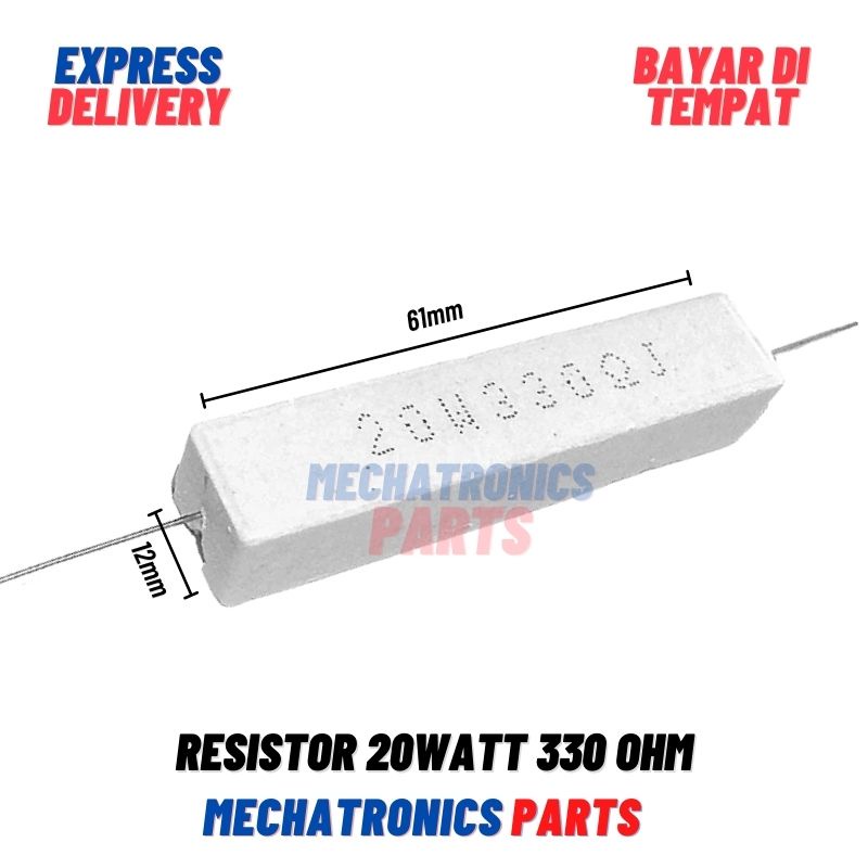 [PAS-9101] RESISTOR KAPUR 20W 330OHM