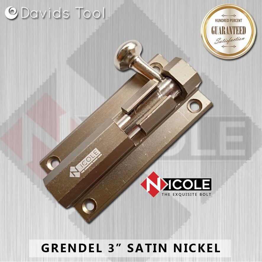 Grendel Pintu Gerendel Jendela Aluminium Alumunium Almunium 2 3 inch Nicole Sn