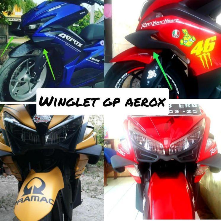 (HARGA TERMURAH) Winglet Yamaha Aerox 155 old Winglet Samping  Aerox 155cc Model GP