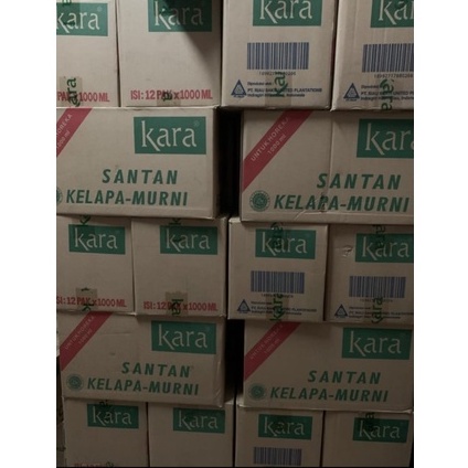 

santan kara 1 liter karton isi 12pc x 1L