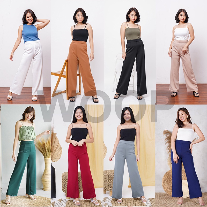 [Allsize/L/XL] PREMIUM HighWaist HW Culottes Pants Celana Kulot Panjang Wanita pants