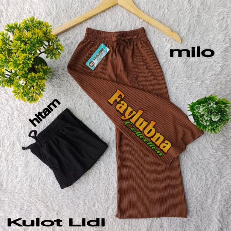 CELANA KULOT LIDI ANAK USIA 6-12 TAHUN // KULOT LIDI ANAK/ CELANA KULOT PLISKET LIDI ANAK PEREMPUAN 