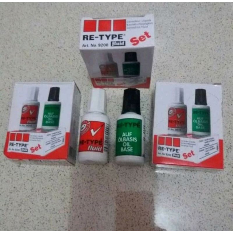 

Re-Type Set / Tipex Cair / Tip-ex Kuas