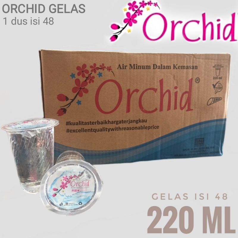 

Air mineral gelas orchid 220 ml dus khusus gosend