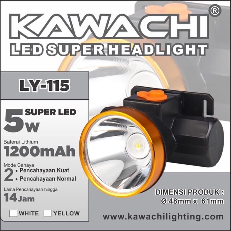KAWACHI SENTER KEPALA 5 WATT 5W LY115