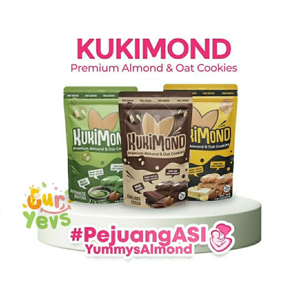 Almom Kukimond BUTTER MILK Premium Almond &amp; Oat Cookies Pelancar Asi / Asi Booster