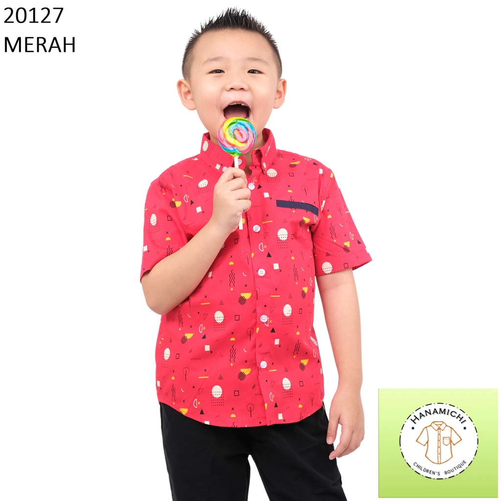 Hanamichi 20127 Baju Kemeja Anak Lengan Pendek