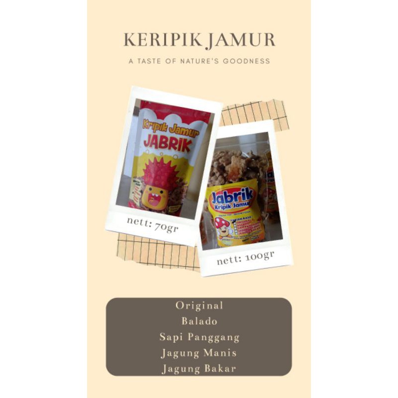 

kripik jamur jabrik