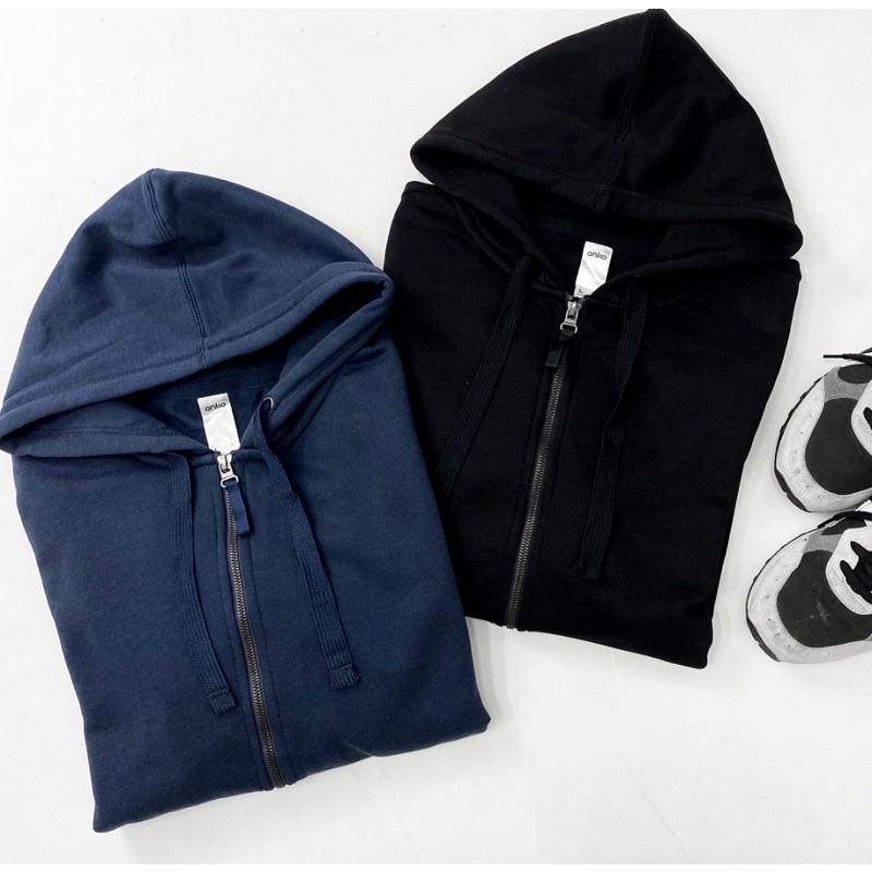 Jaket Anko Zip Up Through Hoodie (2 Colours) Brandeddtermurah