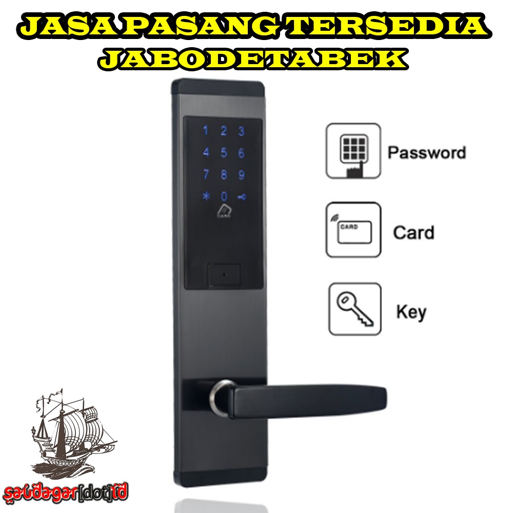 Promo YRHAND Gagang Pintu Elektrik Intelligent Card Door Lock - T20