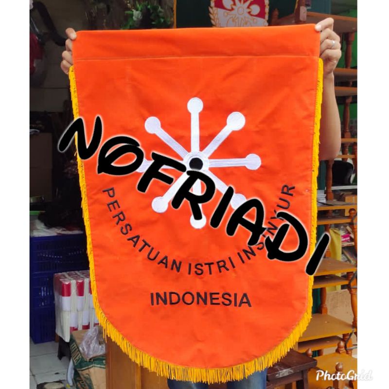 

best seller bendera vandel custom logo bordiran