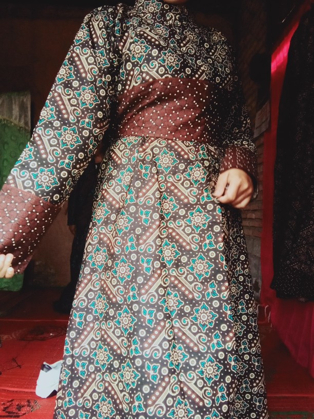 Batik Keluarga - Batik Couple Keluarga Muslim Motif Batik Mataram Ayah Ibu Anak Cowok Anak Cewek