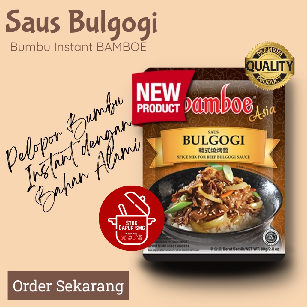 

BAMBOE Masakan Asia Bumbu Masak Instan SAUS BULGOGI 80gr