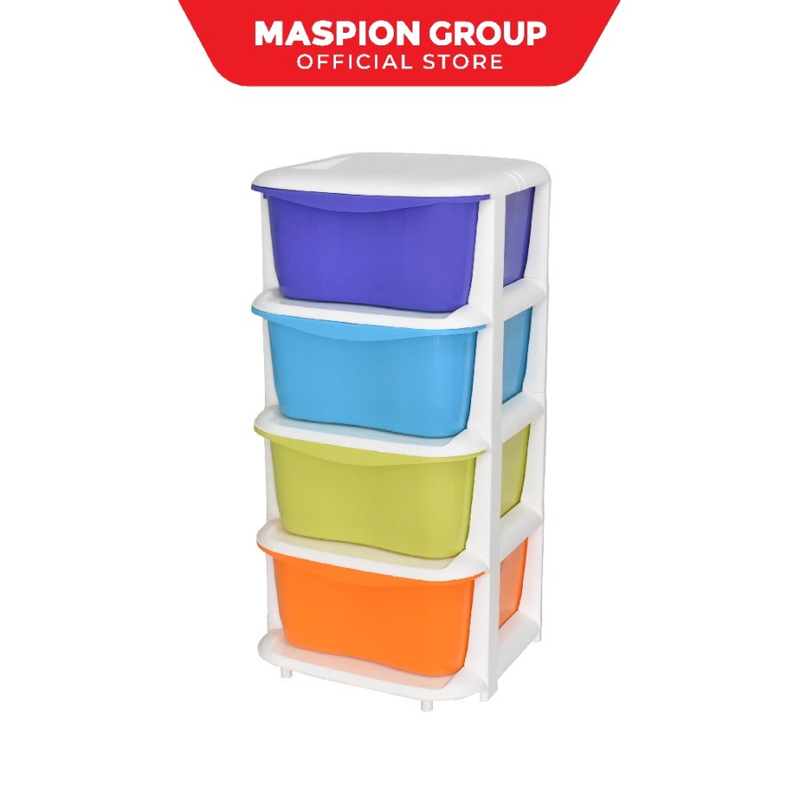 Maspion Tower Container S 4 / Laci Lemari Susun 4 Tingkat - kabinet