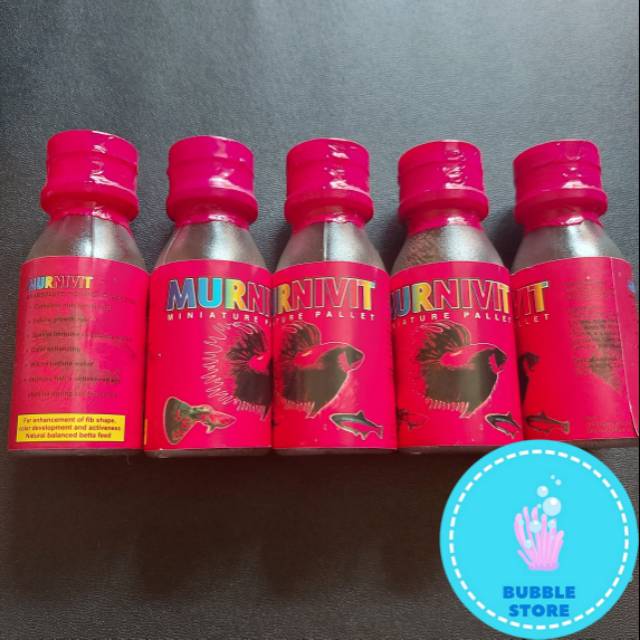 Makanan ikan / pelet ikan cupang murnivit