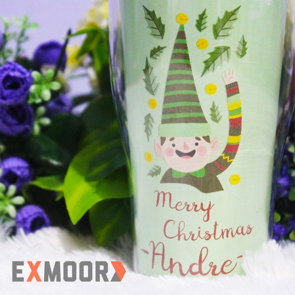 Hadiah Natal Tumbler Christmas Kurcaci Request Nama