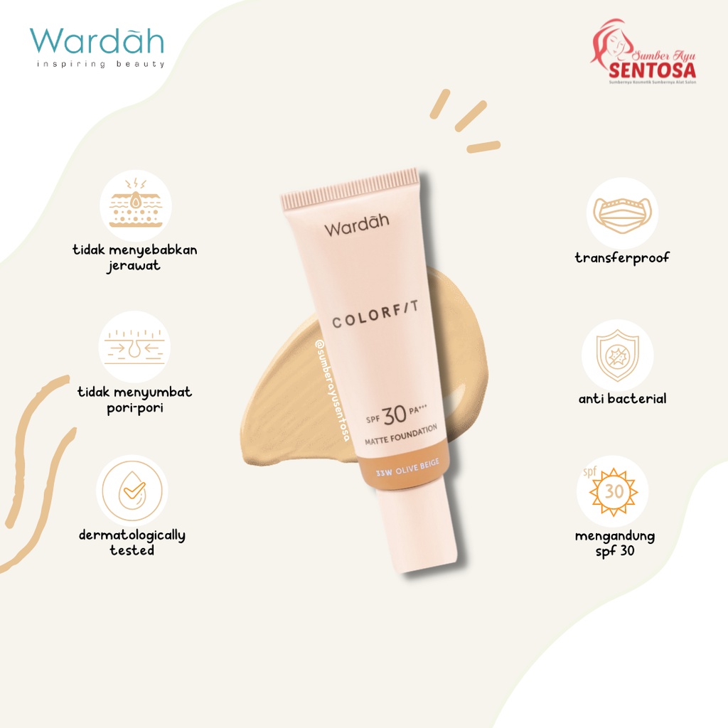 WARDAH COLORFIT MATTE LIQUID FOUNDATION 25ML