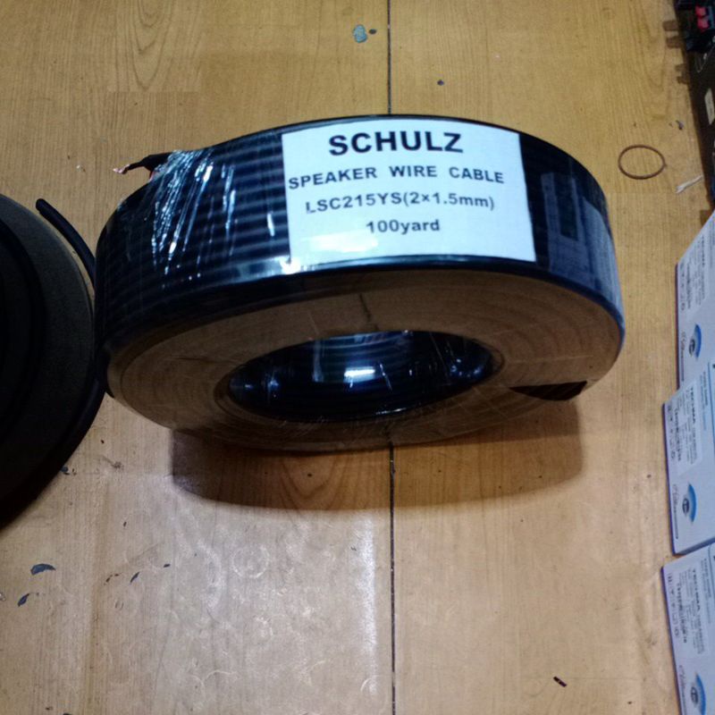 Kabel speaker merk schulz 2x 1,5mm 100 yard