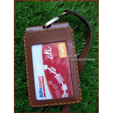 

ID Card Holder Kulit Asli , Name Tag Kulit Aslit