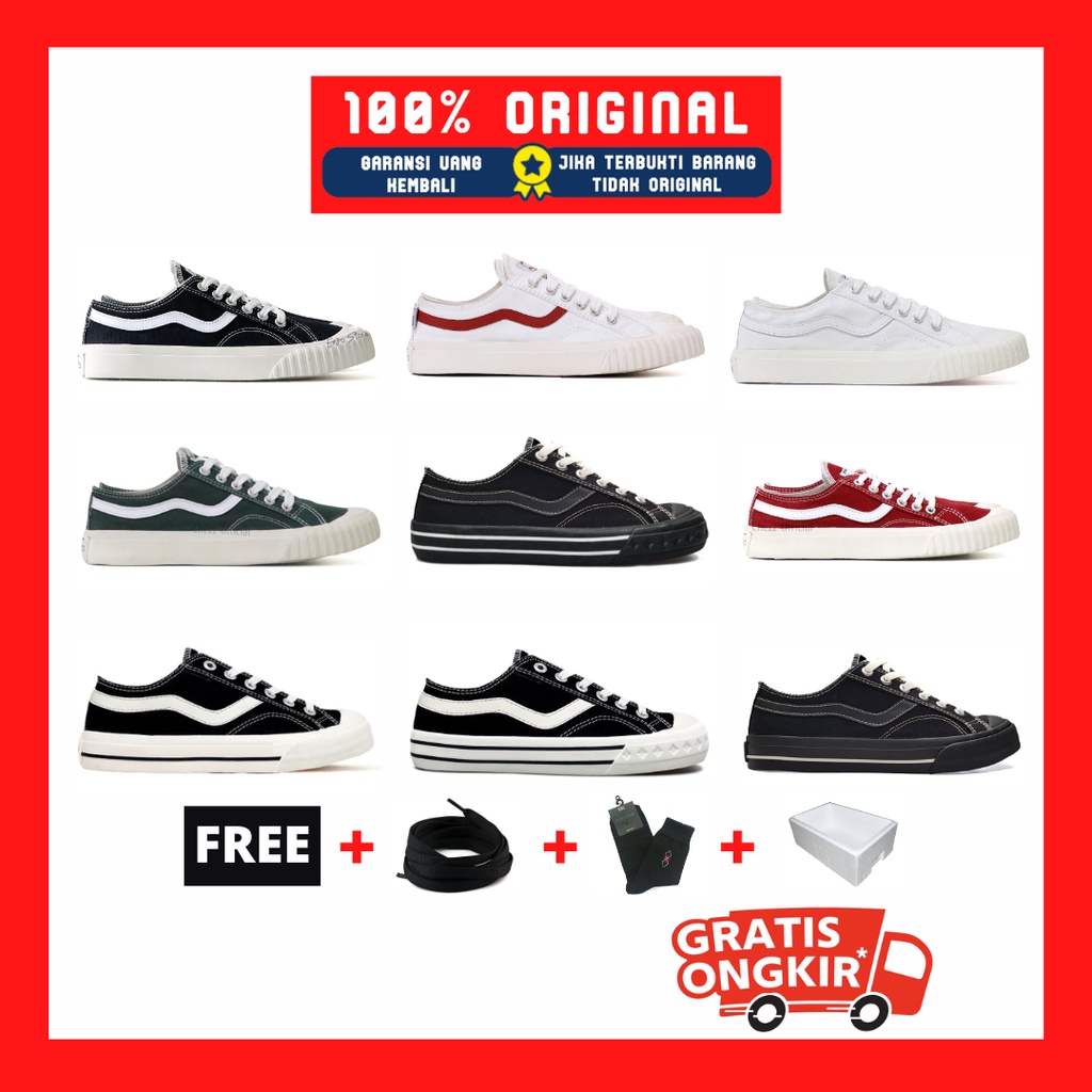 Original Not Sepatu Ventela New Public Low Sneakers Lokal Casual Pria dan Wanita