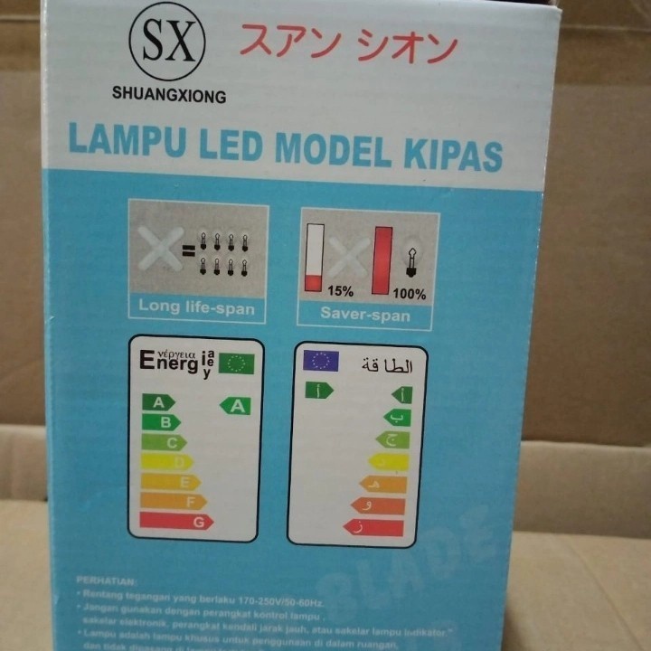 COD Lampu Bohlam Led SX-5OW//Lampu Led model kipas 3 sisi//lampu led cahaya putih super terang