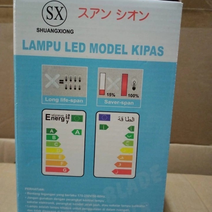 COD Lampu Bohlam Led SX-5OW//Lampu Led model kipas 3 sisi//lampu led cahaya putih super terang