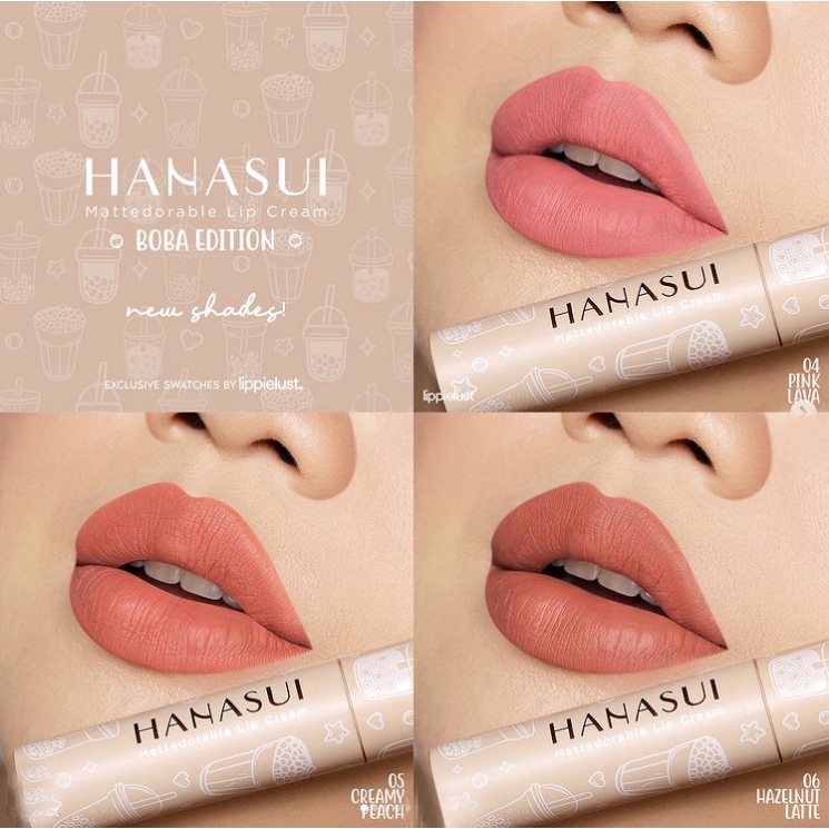 NEW SHADE BOBA Hanasui Mattedorable Lip Cream