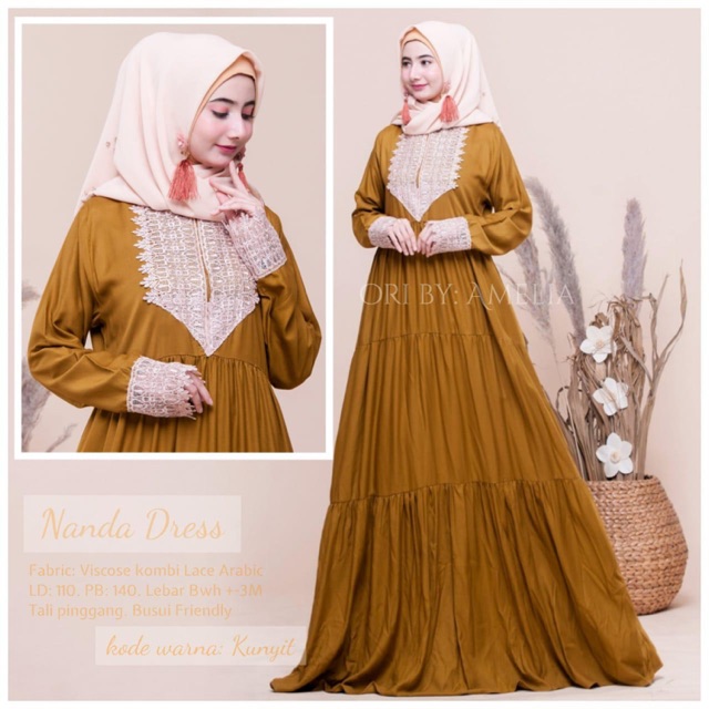 NANDA DRESS by AMELIA / GAMIS NANDA by AMELIA