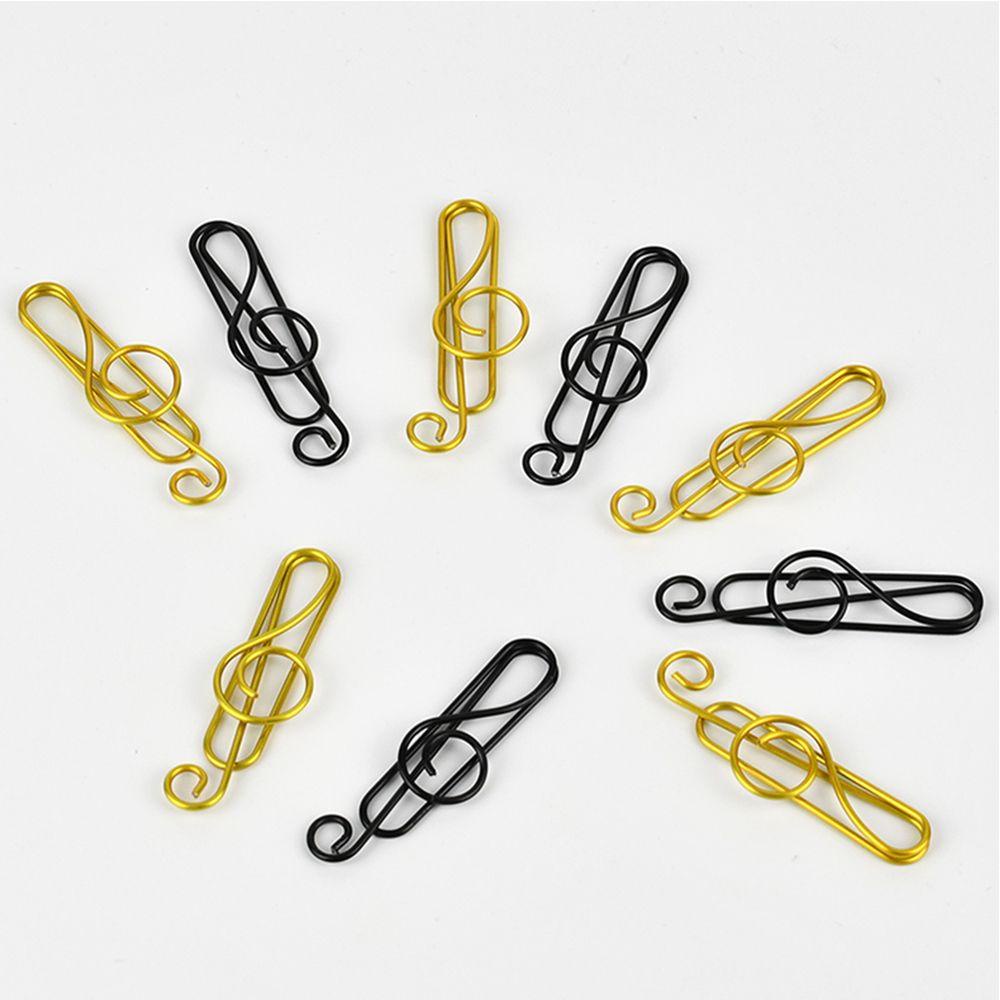 Nanas 20pcs Klip Kertas Mini Treble Clef Bookmarklet Kantor Sekolah Pengikat Perlengkapan