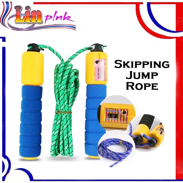[LP] TALI SKIPPING DENGAN PENGHITUNG LONCATAN / JUMP ROPE / TUMP ROPE IMPOR