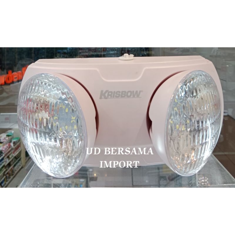 KRISBOW Emergency Lamp Twin Spot 5W Lampu Darurat