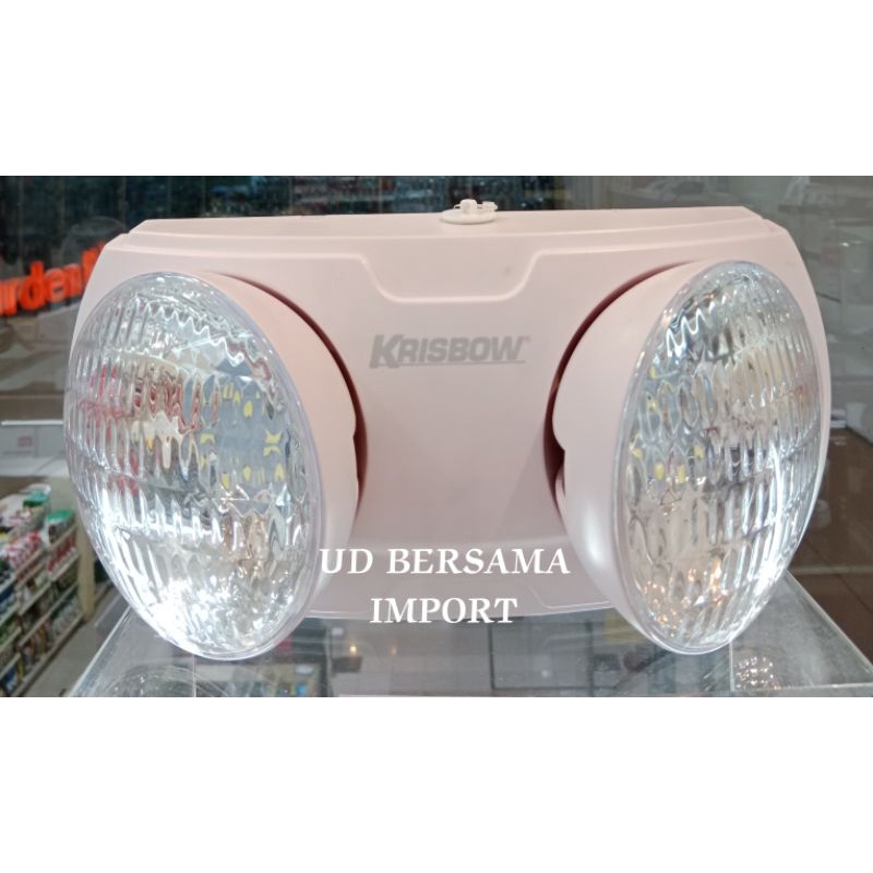 KRISBOW Emergency Lamp Twin Spot 5W Lampu Darurat